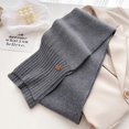 thumbnail image 3 of Bufanda cálida de cachemira sólida con nuevo diseño de moda para invierno para hombres y mujeres, chal, pañuelo para el cuello, bufandas de imitación de cachemira, bufanda, 3 of 4
