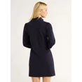 thumbnail image 3 of Free Assembly Women’s Half Zip Sweatshirt Mini Dress Sizes XS-XXL, 3 of 4