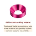 thumbnail image 4 of Unique Bargains Lot de 30 Rondelles à Encastrer M5 en Alliage d'Aluminium Anodisé pour Finition, Rose, 4 of 4