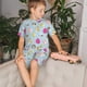 thumbnail image 4 of Balery Happy Easter Conjunto de Pijama Infantil de Manga Corta con Estampado – Ropa de Dormir de Algodón Suave-X-Large, 4 of 6