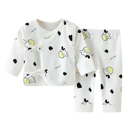

Baby Boy Gift Basket Baby Boys Girls Cotton Sleepwear Animals Cartoon Blouse Tops Cute Pant Trousers Outfits Set Clothes 2PCS 3 Color