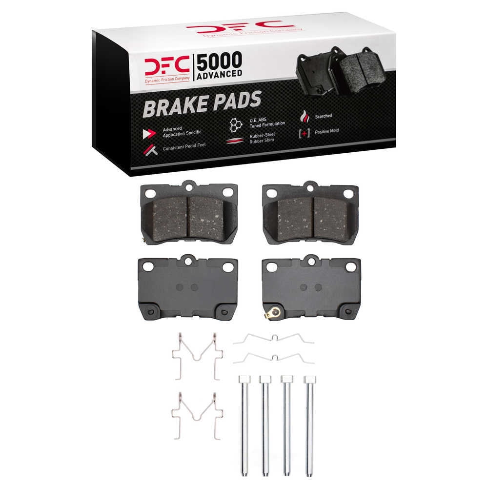 Dynamic Friction Company 1551-1113-02 DFC 5000 Advanced Brake Pads - Ceramic and Hardware Kit - OE