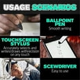 thumbnail image 4 of Screen Pen Square Pen Multi Function Mobile Phone Holder Screwdriver Capacitor Tool Ballpoint Pen, 4 of 9