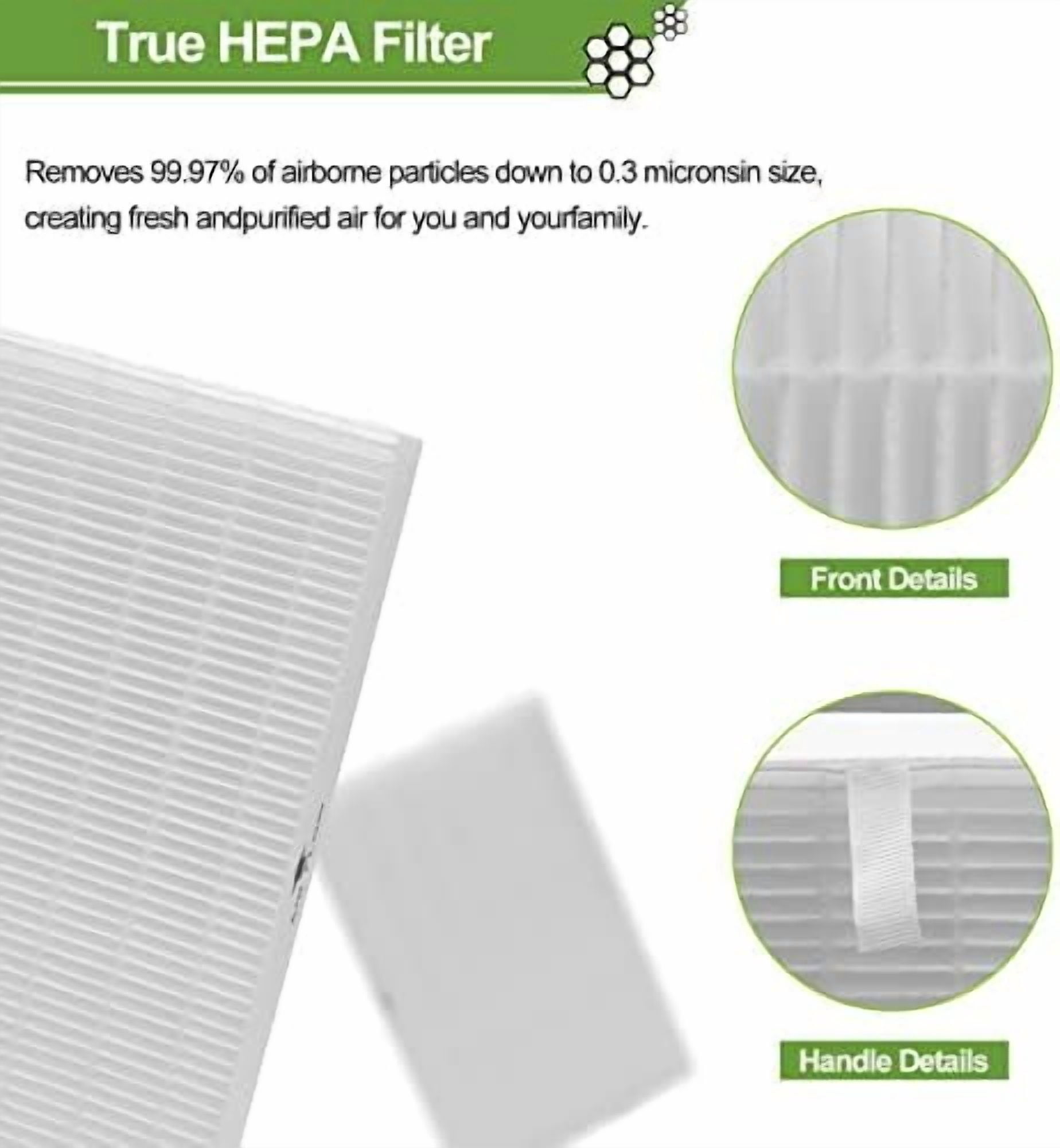 9 Pack Hpa300 HEPA Replacement Filter R for Honeywell HPA300 HPA200 HPA100 HPA090 Series Air Purifier, Compared to HRF-R3 HRF-R2 HRF-R1