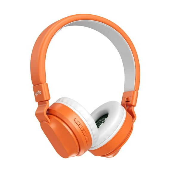 Yoto Wireless Headphones – Kids Accessories, Lightweight Comfortable Adjustable & Foldable Over-Ear Bluetooth Headphones with Travel Bag, Volume-Limiting for Safe Listening