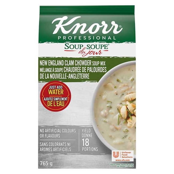 Knorr Professional Soup du Jour New England Clam Chowder Soup Mix, 765 g
