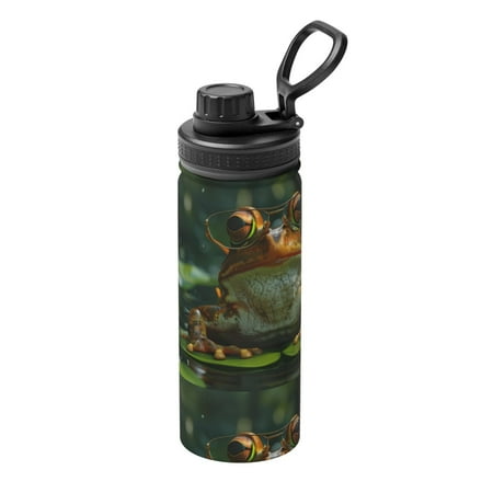 

Ocsxa Intellectual Frog Pond Print 18oz Stainless Steel Water Bottle Unisex Water Bottle Insulated Sports Water Cup Flask for Cold Water Drinks/Sports/Travel/Car/School