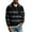 Dark Gray002, variant on QHRMKOG Polo Shirts for Men Trendy Waffle Knit Striped Long Sleeve Golf Shirt Loose Fit Button Down Collared Polo Shirt Autumn Outdoor Top with Breasted Pocket Blue XL