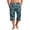 Navy, variant on Mens Swim Trunks Men's Casual Resort Hawaiian Print Drawstring Cropped Capri Pants Summer Beach Swim Trunks with Elastic Waist Quick-Dry Shorts for Vacation Travel Coffee L