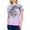 Pink Tie Dye, variant on Ed Hardy Women's Cotton Printed Short Sleeve Graphic T-Shirt
