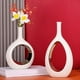 thumbnail image 3 of White and Gold Vase Ceramic White Vases Home Decor, 3 of 5
