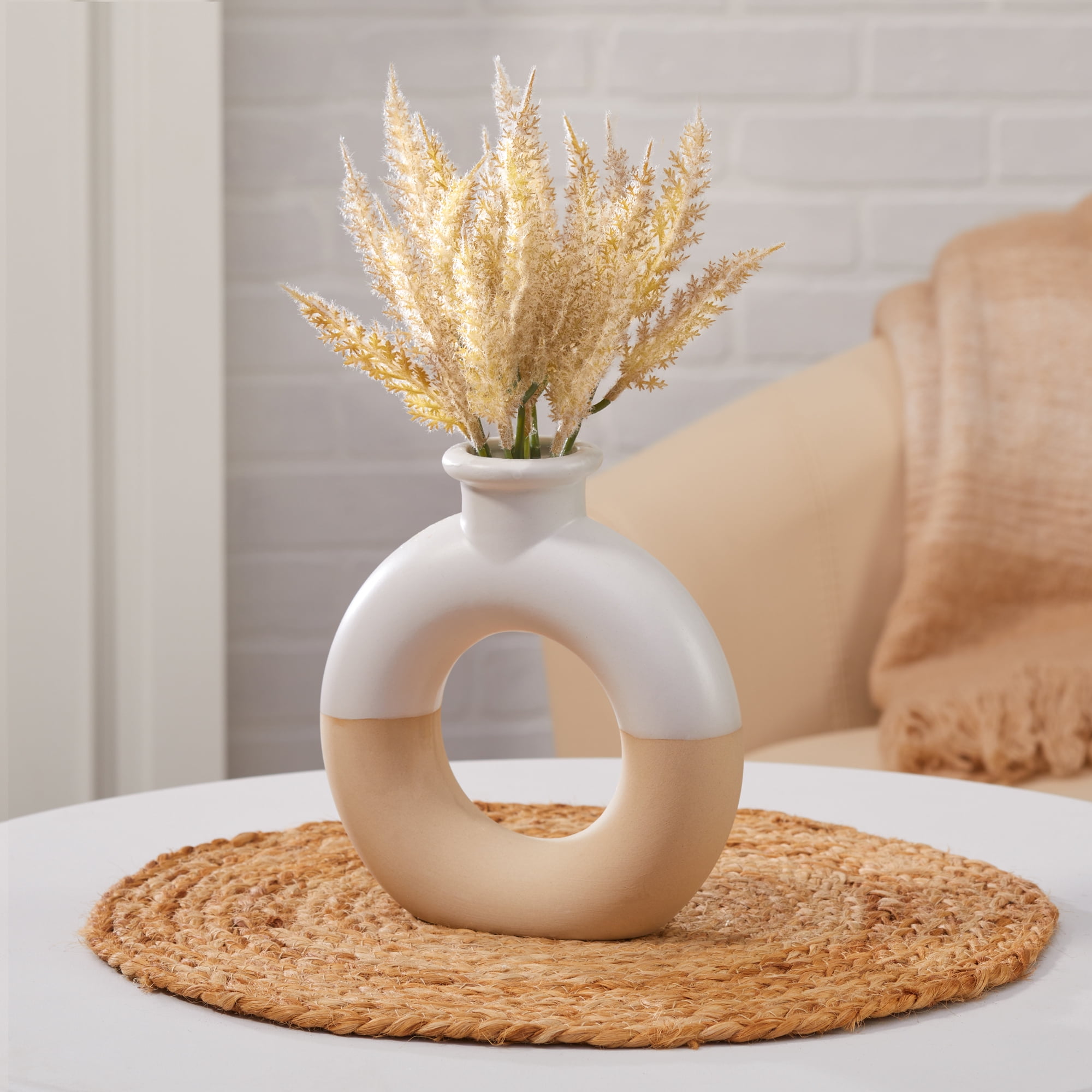Mainstays Artificial Pampas Grass Pick 2.5 inch x 8.25 inch Tan