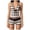 Brown, variant on 2 Piece Y2k Polka Dot Halter Bikini with Shorts 2000s Bathing Suit Set Summer Vacation Cute Beach Tankini Swimsuit(Brown,M)