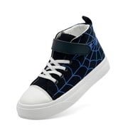 Kids High Top Canvas Sneakers Toddler Boys Girls Shoes Cartoon Fashion Sneakers Casual Walking Shoes