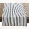 thumbnail image 4 of Fennco Styles Dauphine Collection Striped Design 100% Cotton Washable Table Runner 16x72 Inch for Restaurants, Indoor Family Dinner or Outdoor Picnics and Parties, 4 of 5