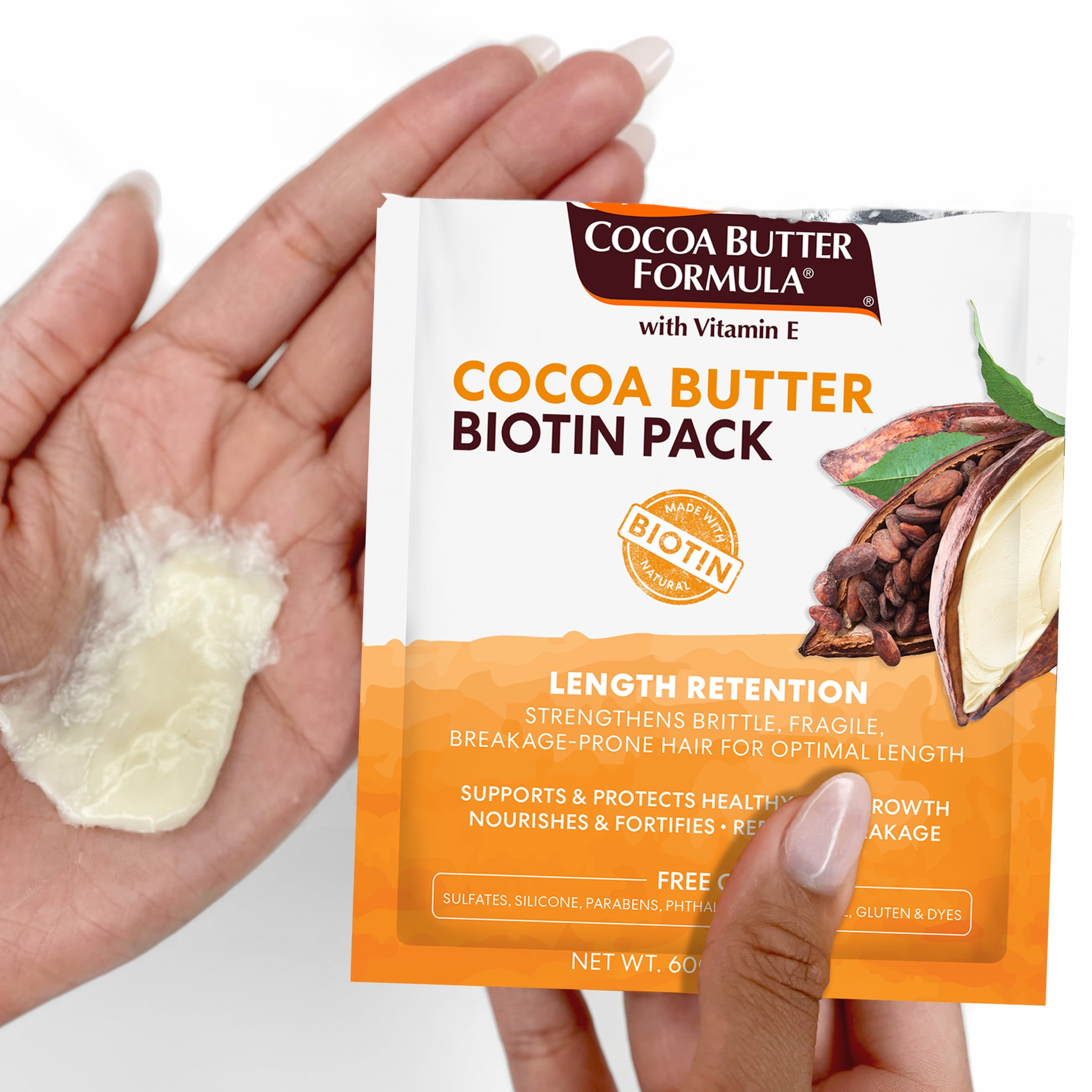 (3 pack) Palmer's Cocoa Butter Formula + Biotin Length Retention Biotin Pack, 2.1 fl. oz.