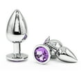 thumbnail image 2 of Juego de 3 piezas de juguetes de metal de lujo para el trasero, entrenador anal, joya, kit de tapón anal, S&M, tapones anales gay para adultos, mujeres, hombres, regalos sexuales, cosas para principia, 2 of 8