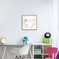 thumbnail image 3 of Stupell Industries Contemporary Pastel Swan with Ribbon Gold Floating Frame Canvas Art, 18 x 18, by Kim Allen, 3 of 8