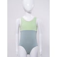 thumbnail image 3 of Zaldita Kids Girls Leotards Sleeveless Camisole Ballet Tank Tops Gymnastics Body Acrobatics Green 150, 3 of 7