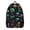 Mushroom and Moon, variant on Mushroom and Moth Black Pattern Backpack for School, Cute School Bag with Adjustable Shoulder Straps and Padded Back, 15.7"x11.8"x5.5"