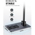 thumbnail image 2 of Adjustable Cell Phone Stand for Desk, [Strong Stable Base] Phone Holder, Max Height 15.4", Overhead Tall Stand for Recording, Compatible with All 4.7-, 2 of 4