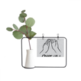thumbnail image 1 of Gesto personalizado negro clap Marco De Metal Florero De Cerámica Decoración, 1 of 4