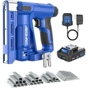 AOTE-PITT 20V Cordless Electric Stapler 3/8" Crown, 2.0Ah Power Brad Nailer Drive 5/8'' Nails, 2 in 1 Staple Gun Include Battery, Charger, Staples, Nail Gun Battery Powered for Upholstery, DIY