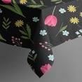 thumbnail image 4 of Pioneer Flower Floral Print Pattern Rectangle Tablecloth 60"x120", Waterproof Polyester Table Cloth, Wipeable Spillproof for Dining Camping Indoor Outdoor, 4 of 6
