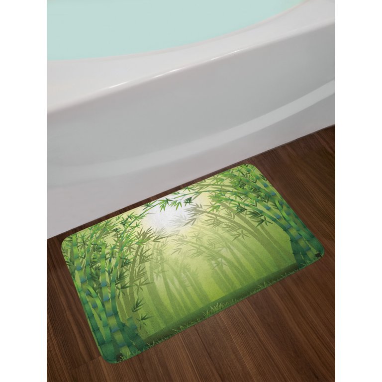 Bambloom Bamboo Bath Mat,Non-Slip Shower Mat for Bathroom,21x14in,Natural