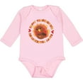 thumbnail image 3 of Inktastic Happy Thanksgiving with Cute Turkey Boys or Girls Long Sleeve Baby Bodysuit, 3 of 5