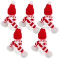 thumbnail image 2 of Gingerbread Man Shaped Bottles Small Juice Bottle With Scarves Hats 50ml Airtight Refillable Christmas Parties 5Pcs, 2 of 5