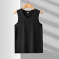 thumbnail image 6 of Qiyinn Men's V Neck Tank Top Slim Fitted Workout Gym Sleeveless Muscle Shirts Summer Undershirts, 6 of 6
