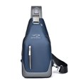 thumbnail image 5 of Bolso de pecho para hombre, tipo mensajero, estilo coreano, impermeable, resistente al desgaste, de tela Oxford, diagonal, 5 of 5