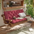 thumbnail image 7 of Kimunuk Outdoor Porch Swing Cushion, 60" X 40" X 5" Waterproof Bench Chair Replacement Cushion with 6 Ties for Patio, Fuchsiared, 7 of 7