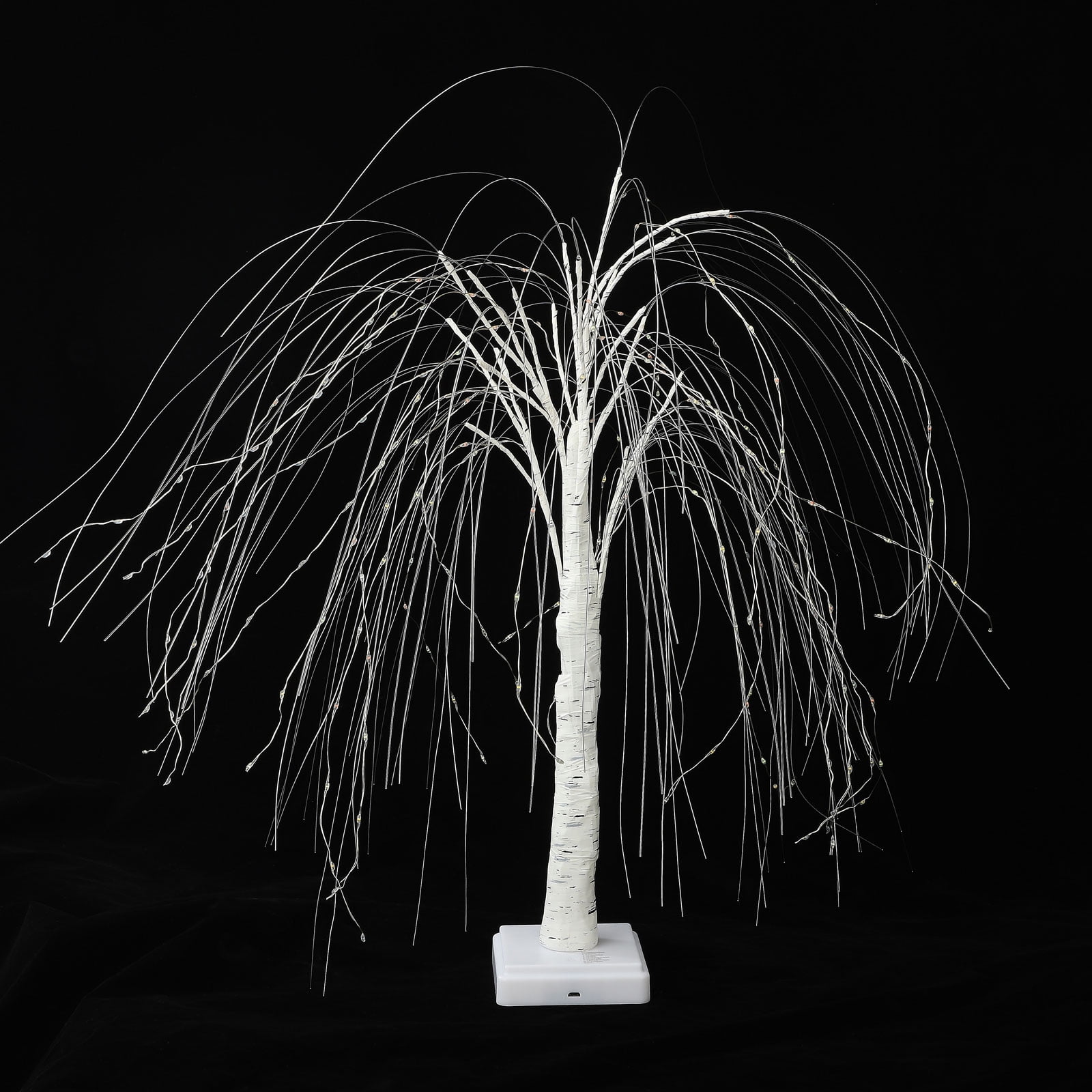 Glowing Willow Christmas Lights Holiday Gift Dual Power 8 Flicker Modes