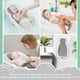 thumbnail image 3 of Soporte de baño para bebés por encima del recién nacido con termómetro gris, 3 of 6