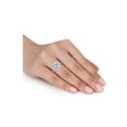 thumbnail image 4 of 2.60 Carat (Ctw) Lab-Created Moissanite Heart Promise Ring in 10K White Gold for Women, 4 of 5