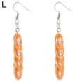 thumbnail image 1 of Boucle d'Oreille pour les Femmes en Résine Goutte Personnalisée Collation Drôle Nourriture X6O1, 1 of 6