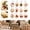 B, variant on Christmas 12Pcs Embroidery Ornament Kit, Christmas Holiday DIY Set for Home Decor , Beginner Embroidery Kit for Adults