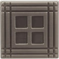 thumbnail image 3 of Arts & Crafts Square Cabinet Knob, Satin Nickel by Stone Harbor Hardware, 3 of 4