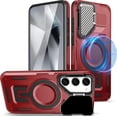 thumbnail image 1 of MYKOMI Case for Samsung Galaxy S25 with Kickstand, Compatible with MagSafe, Premium Metal Camera Cover Case for Samsung S25, Military-Grade Protection Magnetic Phone Case for Galaxy S25, 1 of 7