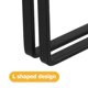 thumbnail image 3 of unbranded 10Ud Bracket En L Negro Resistente Para Muebles Reforzado Y De, 3 of 8