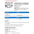 thumbnail image 2 of Carburetor Repair Kit - Compatible with 1959 Edsel Corsair 5.9L V8 CARB 4BBL, 2 of 2