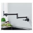 thumbnail image 1 of Brass Kitchen Faucet Brushed Gold Sing Cold Kitchen Sink Water Tap Single Handle Mixer Tap 360 Rotation Wall Mounted ,bar Laundry RV Farmhouse, 1 of 7