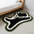 thumbnail image 4 of Western Puppy Pattern Bath Mat Soft Microfiber Shaped Carpet With Non- Rubber Backing For Bathroom Floor, 4 of 5