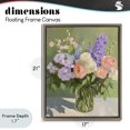 thumbnail image 4 of Stupell Industries French Country Mixed Roses & Lilacs Bouquet Brown Floating Frame Canvas Art, 17 x 21, by The Prints Vibe, 4 of 8