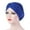Sapphire Blue, variant on Women Hijab Beading Pearl Braid Turban Hat Head Scarf Cancer Chemo Beanies Bandana Headwrap Cap