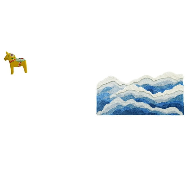 Alfombra De Baño Antideslizante Con Escultura De Caballo Dalecarlian, Ideal Para Estantería, Entrada, Armario, Cocina, Dormitorio, Sala De Juegos, Guardería, Decoración Del Hogar, Regalo