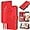 Red, variant on for iPhone SE 2022 Case/SE 2020 Case,iPhone 8/7/6/6S Phone Case Wallet Card Holder,Stand Floral Leather Flip Cases Strap, Protective Cute Cover for Women Girl (Rose Gold)