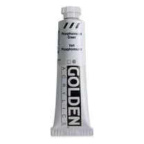 Golden Heavy Body Artist Acrylics - Phosphorescent Green, 2 oz Tube